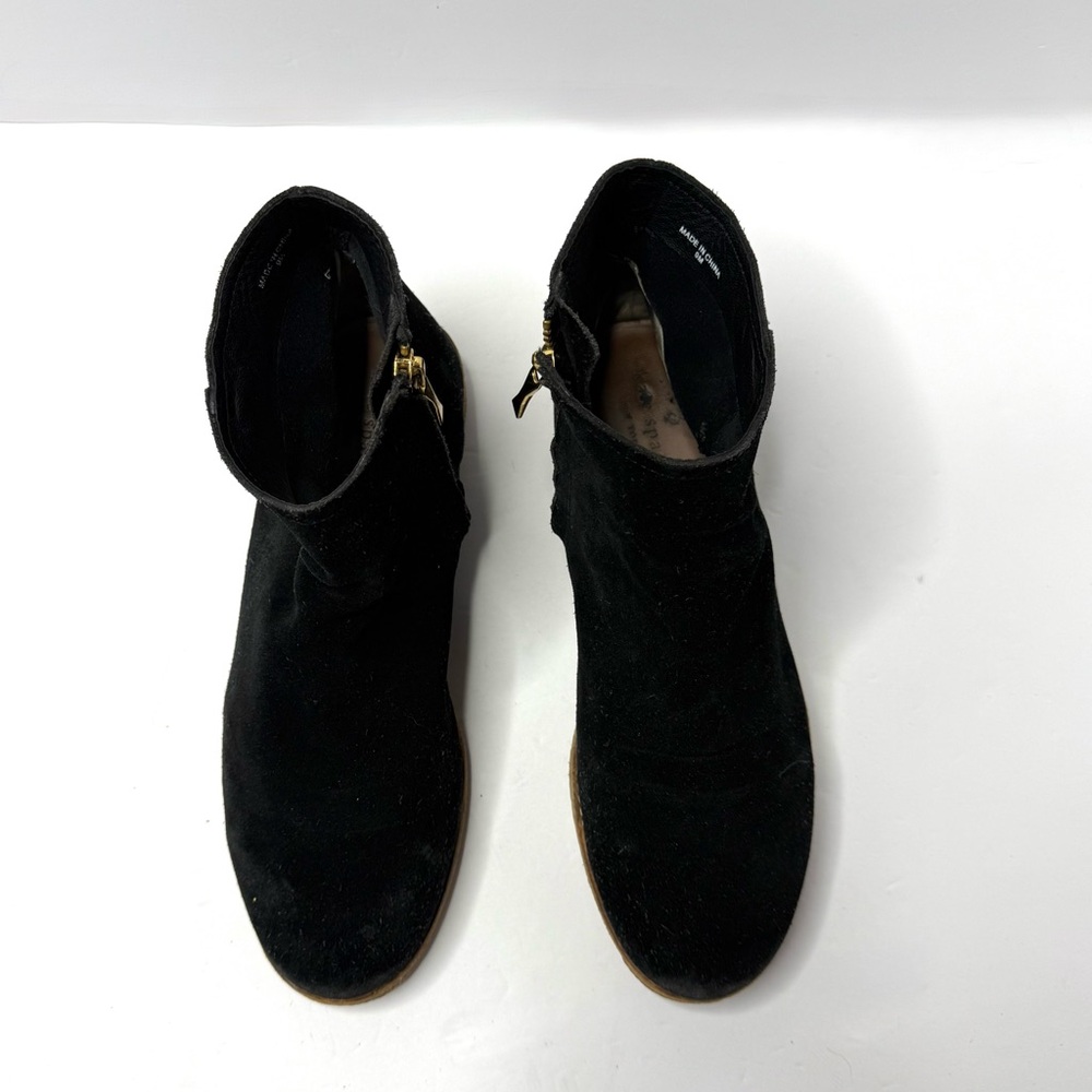 Kate Spade Black Boots with Gold Zipper
